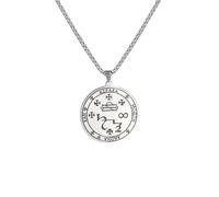 Genérico Collar vintage para hombres: Arcángel Azrael, sello, ángel de la muerte, colgante de la cábala, collar, amuleto, joyería