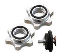 Genérico Collars Dumbbell Hex Nut - Weight Clamps for Barbell | Portable Collars | Weight Collar | Screw Clamp Replacement, Weights Stoppers, Casting Iron Weights Bar Clamps |