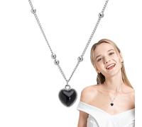 Genérico Collier Thermochromique Pendentif Amour - Collier pendentif à changement de Couleur Avec ection e - Femme Ins Ament Clavicul e Chaîne Détection de températureChangement de