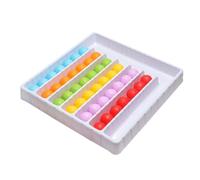 Genérico Color Ball Sorting Game - Rainbow Balls Sensory Game | Playful Ball Return Activity Tabletop Toy For Kindergarten Sorting Toys with Interlayer Tray