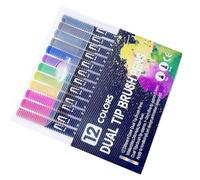 Genérico Color By Number - Funny Painting Book, Double-Sided Watercolor Pencil Set, Quick-Drying Art Kit, Learning Drawing Efficiently, Creative Accessories, Multicolor For Kids Adults Home Use