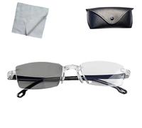 Genérico Color-Changing Anti-Blue Light Presbyopia Glasses,Rimless Auto Zoom Presbyopia Glasses For Women Men