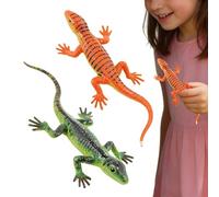 Genérico Color Changing Lizard Toys, 2-Piece Realistic Reptile Set, 6x2 Inches Figure with Temperature Effect, Simulation Animal Model, Interactive Prop with Style, Party Favor for Home and Classroom
