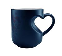 Genérico Color Changing Mug - Ceramic, Heart Shaped Mug Heat Sensitive | Novelty Drinkware Elegant Visual Effect, Reactive Coffee Cup For Office, Kitchen, Travel, Parties