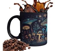 Genérico Color Changing Mug - Whimsical Mushroom Tea Mug | 12 OZ Color Changing Mushroom Pattern Coffee Cups | Fungi MuUg Ideal For Hot Drinks Gift Kitchen Decor Tea Lovers