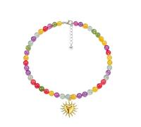 Genérico Color Changing Necklace for Women - Resin Pendant & Metal Chain, Sunlight Reactive Color, Tarnish Resistant for Daily Office Wear (2)