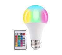 Genérico Color Changing Smart LED Bulb | E27 5W RGB Light Bulb With Remote Control | Dimmable Multi-Color LED Bulb For Birthday Parties, Mood Lighting & Home Decor | Smart Lighting Solution