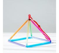 Genérico Color Crystal Canging Pyid, Gift For Yoga Mtat & Sound Healing, with Free Acrylic Striker & Suitcase(10 Pulgadas)