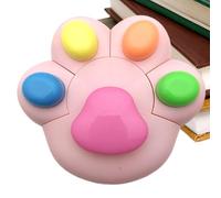 Genérico Color Highlighters - Cat Paw Smooth Writing No Bleed, Cute Pastel Aesthetic Markers with Soft Chisel Tip, Kawaii Stationery Set, Fluorescent Student Pen, Journaling Art Supplies for Women