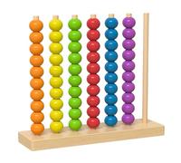 Genérico Color Matching Stacking Game - 21.5cm Wood Small Large | Ring Stacking Matching Game - Rapid Pattern 2-Player Challenge | Family Night Brain Training For For Kids, Girls, Boys