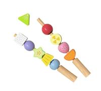 Generico Color Matching Toys - Wooden Beads Stacking Game, Early Development Learning Toy, Color Sorting Activity for Kids Preschool Kindergarten | Fine Motor Skills Training Educational Toy for Cla