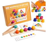 Genérico Color Sorting Games Cup and Ball Learning Activities