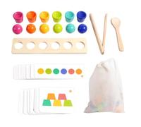 Genérico Color Sorting Toys Matching Cups Balls Fine Motor Activity