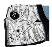 Genérico Colorea tu Propia Manta | Proyecto de Arte Creativo Lavable Suave de 59 x 50 Pulgadas | Manta para Colorear para niños y Adultos | para Vacaciones de Actividades Familiares