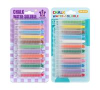 Genérico Colored Chalk Crayons - Dustless Washable Chalk | 12 Pack Smooth Writing Art Toys for Kids Playroom School Whiteboard Sidewalk Drawing Painting Creative Play Daily Utility