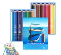 Genérico Colored Pencils Set, Drawing Sketching Tools, 9.45x7.09in Art Supplies Kit, Smooth Pigment Core, Break Resistant Design for Painting, Blending, Annotation, Journal Decoration