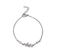 Genérico Colores Naturales Rosa Elástico Joyas para Mujer con Cubico 3A Ajustable hasta 7 pulgadas Mamá Negro San Valentín Varios Anillos, talla única, Plástico, No es una piedra preciosa