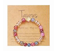 Genérico Colores Piedras Chapado Muñeca Anillos Gemstone Abuelita Pulsera Amantes Pulseras 4 Pulsera, Taille unique, Resina, No es una piedra preciosa