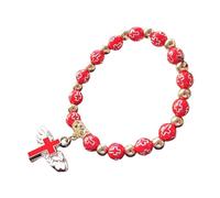 Genérico Colores Plata Natural Elección Frases Joyería de Niña/Bautizo Recuerdos Evento Iglesia Clásico Pulsera Piedras Joyería, talla única, Plástico, No es una piedra preciosa