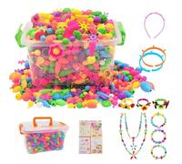 Genérico Colorful Beading Assortment Box - Compact Accessory Maker, Artistic DIY Trinket Assembly, Custom Puzzle Creation Bundle, Versatile Developmental Crafting Toy | Youth Holiday, Student Leisure
