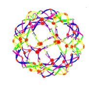 Genérico Colorful Sphere Expandable Magic Breathing Expanding Ball Toy - 28cm Glowing Flower Ball Sphere with Light | Versatile Magic Balls | Sensory Fidget Stress Toy for, ADHD, Stress Relief