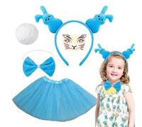 Generico Colorido kit de disfraz de Halloween | Bunny Dress Up Set, Funny Parties Supplies, Adorable Cosplay Accessories for Easter, Birthday, Christmas