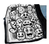 Genérico Coloring Blanket for Adults - 59 x 50 Inch Washable DIY Color Your Own Throw Blanket Soft Warm Polyester Quilt for Adults Kids Teens Women Christmas Birthday Couch Camping