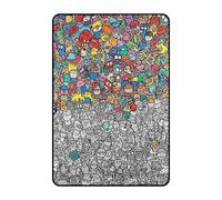 Genérico Coloring Blanket for Adults Kids, Washable Color Your Own Fleece Blanket, DIY Coloring Blankets for Living Room Bedroom Study Decor