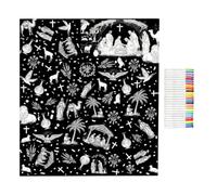 Genérico Coloring Blankets for Adults | 47.24x57.09inch Washable Fabric Bedding Decor | DIY Coloring Blanket | for Girl Teen Boys Dad Mom Boyfriend Husband
