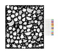 Genérico Coloring Blankets for Adults | 47.24x57.09inch Washable Fabric Bedding Decor | DIY Coloring Blanket | for Girl Teen Boys Dad Mom Boyfriend Husband