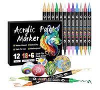 Genérico Coloring Markers - Creative Painting Pens Set for Drawing and Crafts, Multi Functional Marker Collection for Art Lovers, Students and Handwritten Diaries, Vibrant Colors School Home Use