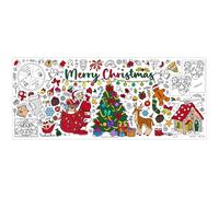 Generico Coloring Poster - Paper, 29,92 x 72,05 in Art Banner Giant Christmas Design | Fun And Educational Kids Activity, Holiday Wall Decoration For Bedrooms, Living Room, Dorm, School, Classrooms