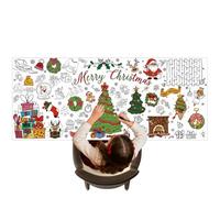 Genérico Coloring Poster - Paper, 29.92x72.05in Art Banner Giant Christmas Design | Fun And Educational Kids Activity, Holiday Wall Decoration For Bedrooms, Living Room, Dorm, School, Classrooms