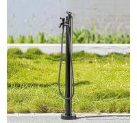 Genérico Columna de Agua de Acero Inoxidable para jardín con Grifo y rociador - Fuente de Agua de pie para riego de Patios.