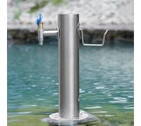 Genérico Columna de Agua de Acero Inoxidable para jardín Independiente con Grifo, hidrante anticongelante, Fuente Exterior para Lavado de Autos y riego de Plantas, Elemento paisajístico o.
