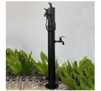 Genérico Columna de Agua Independiente para jardín con 2 grifos: Grifo Duradero para distribución de Agua en Exteriores y Elegante Fuente de riego, Ideal para Jardines.