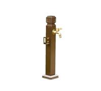 Genérico Columna de Agua para Exteriores con Doble Grifo, hidrante de riego anticongelante para Jardines y Patios, Columna Vertical de 60 cm, solución Duradera para grifos de Exteriores.