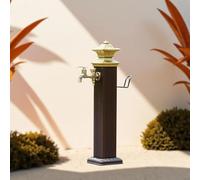 Genérico Columna de Agua para Jardín Exterior de Acero Inoxidable 304, de Agua Fuente de Jardín de Grifo de,para Patio y Riego de Césped(72cm/28.3in)
