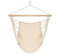 Genérico Columpio/Hamaca Grande de Tela Blanco Crema,Jardín,Artículos de Exterior,Hamacas-40591