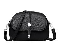 Genérico Comebybuy Bags, Comebybuy Crossbody Leather Bag, Leather Crossbody Shoulder, Casual Satchel Handbag (Black)