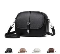 Genérico Comebybuy Bags, Comebybuy Crossbody Leather Bag, Women's Casual Satchel Handbag, for Travels (Black)