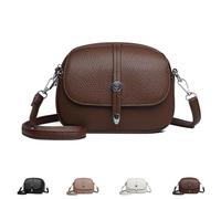 Genérico Comebybuy Bags, Comebybuy Crossbody Leather Bag, Women's Casual Satchel Handbag, for Travels (Coffee)