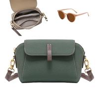 Genérico Comebybuy Leather Crossbody Bag,Vintage Shoulder Bag with Adjustable Strap,Mini Casual Lightweight Handbag for Women (Cyan Blue, 8.7 * 5.9 * 4in)