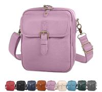 Genérico Comebybuys Purse Vintage Mini Messenger Bag, Vintage Cross Body Shoulder Purse with Card Slots (Purple)