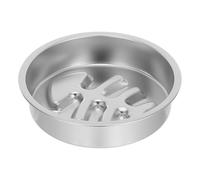 Genérico Comedero Lento de Acero Inoxidable para Perros - Cuenco metálico Antideslizante de 18 cm para Comida y Agua de Razas pequeñas y Medianas - Plato para lamer para Perros Que comen rápido -