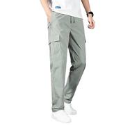 Genérico Comforflex - Men's Multi-Pocket Stretch Comfort，Pants Casual, Comfort, Breathable for Every Occasion (Light Gray,3XL)