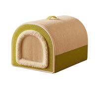 Genérico Comfortable Cat Bed - Warm Cat House, Puppy Bed with Secured Cover Top, Pets Cave for Living Room Relaxation, Pet Supplies Warmth Pet House, Feline Beds for Winter Cold Area Use