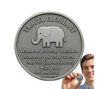 Genérico Commemorative Coin, Engraved Poem Metals Token, 2.56x2.56 Inches Marine Animals Pocket Hug Coins, Engraved Blessing Poem, Double-Sided, Metal Keepsake for Birthday Holiday