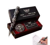 Genérico Commemorative Fountain Pen Set, Novelty Badge Pencil Hybrid, Lightweight with Ergonomic Grip, Durable Leak Proof Ink System, Design with Wit and Style, Gift for Husbands and Artists