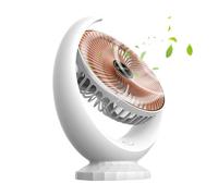 Genérico Compact Cooling Fan, Rechargeable Silent Travel Fan, Quiet Ventilator with Multi-Speed Function, Adjustable Desktop, Portable Wind Device with Lightweight Design, Camping Work Office Use